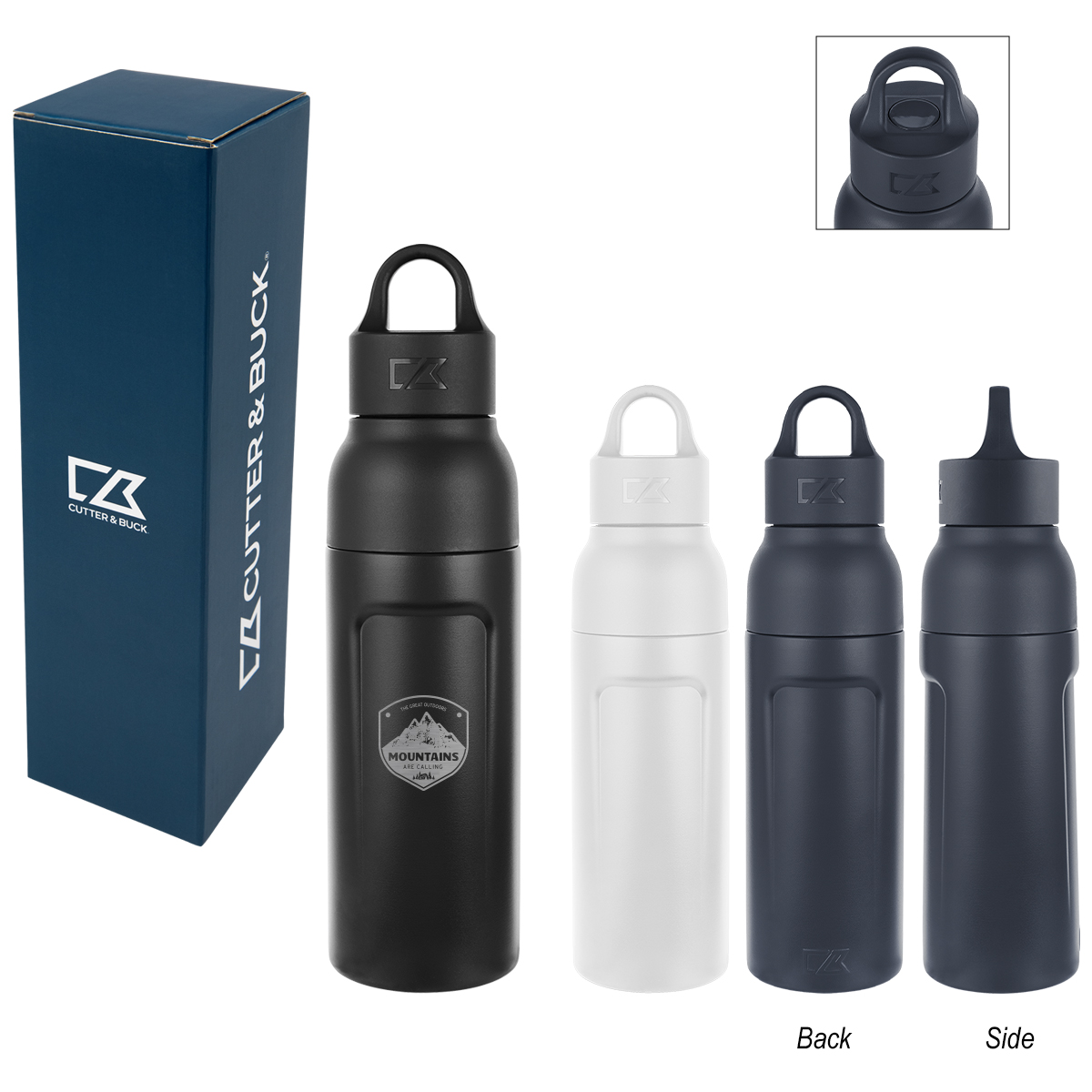 17 Oz. Cutter & Buck® Recycled Stainless Steel Bottle