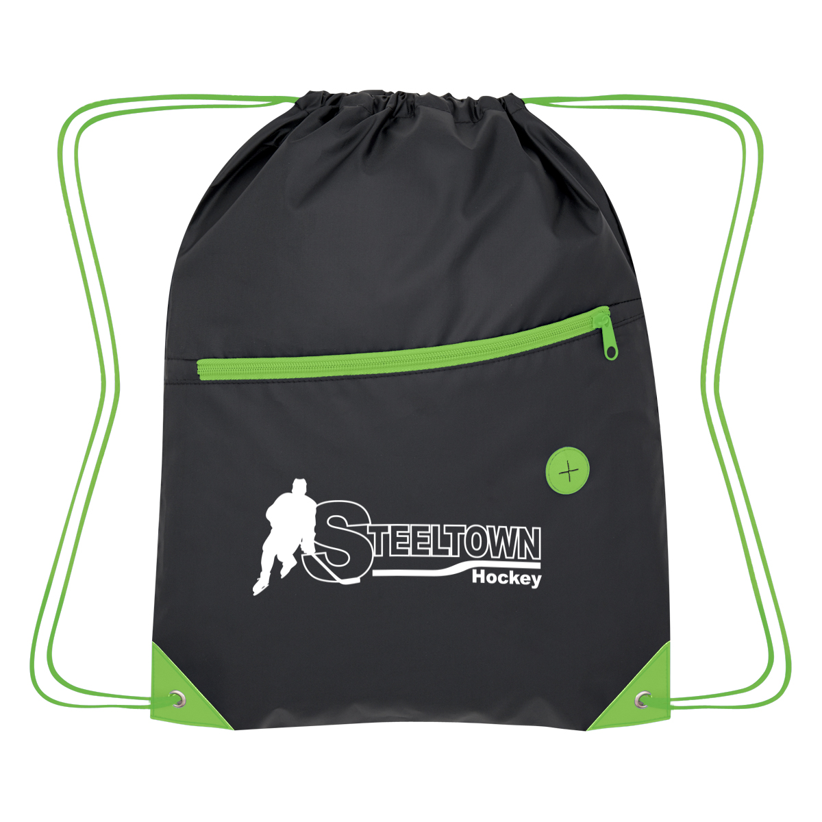 Color Pop Recycled Drawstring Bag