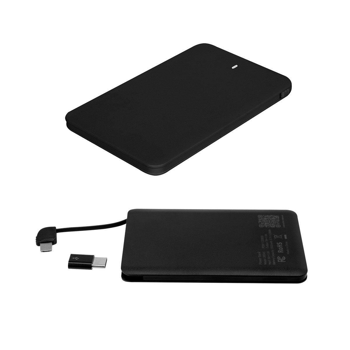 Slim 2500 MAH 3-In-1 Power Bank